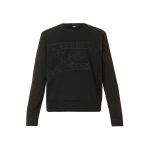 Fendi Brand-tape Crewneck Cotton-blend Sweatshirt