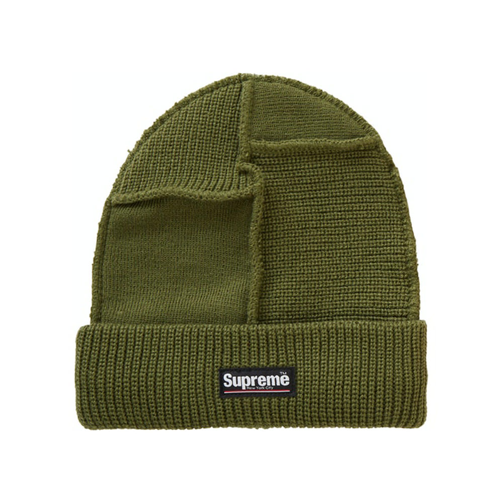 supreme paneled seam beanie