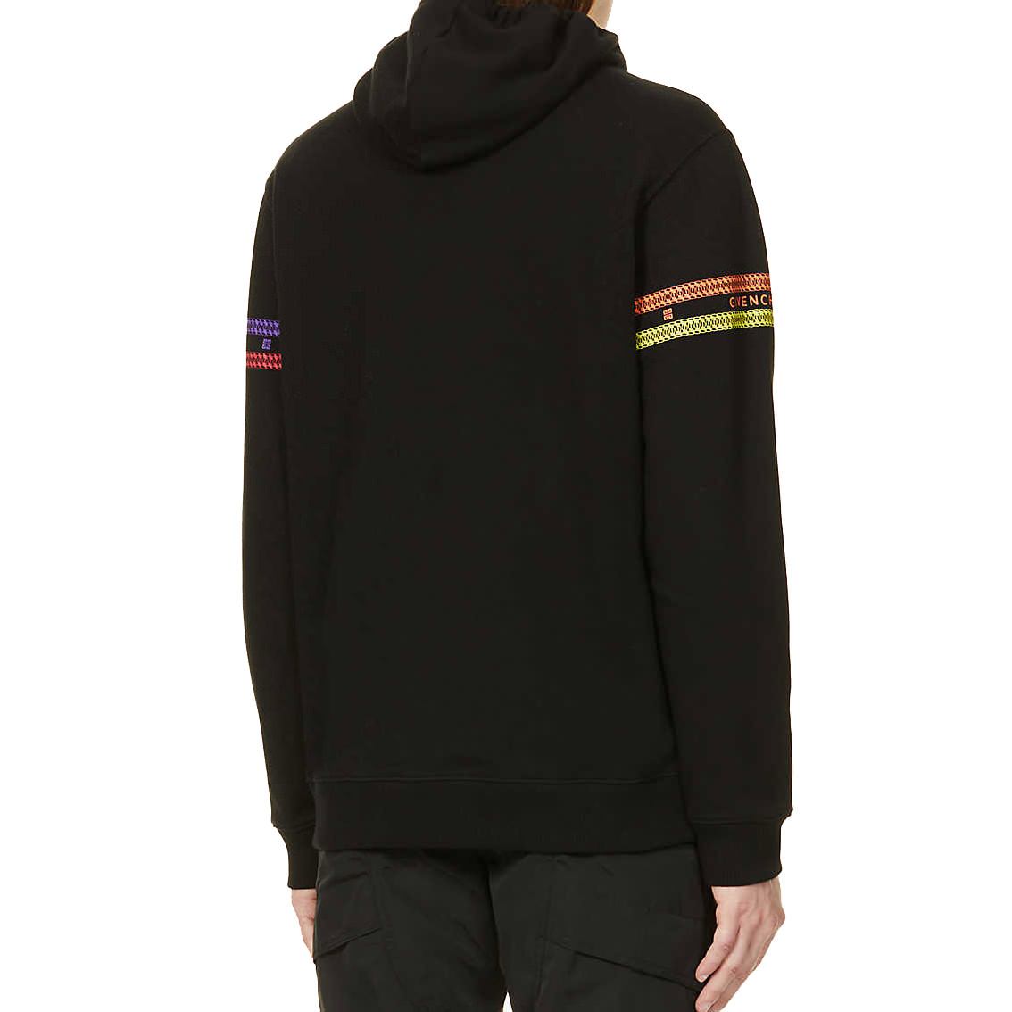 Givenchy Givenchy Embroidered Rainbow Logo Sweater Black
