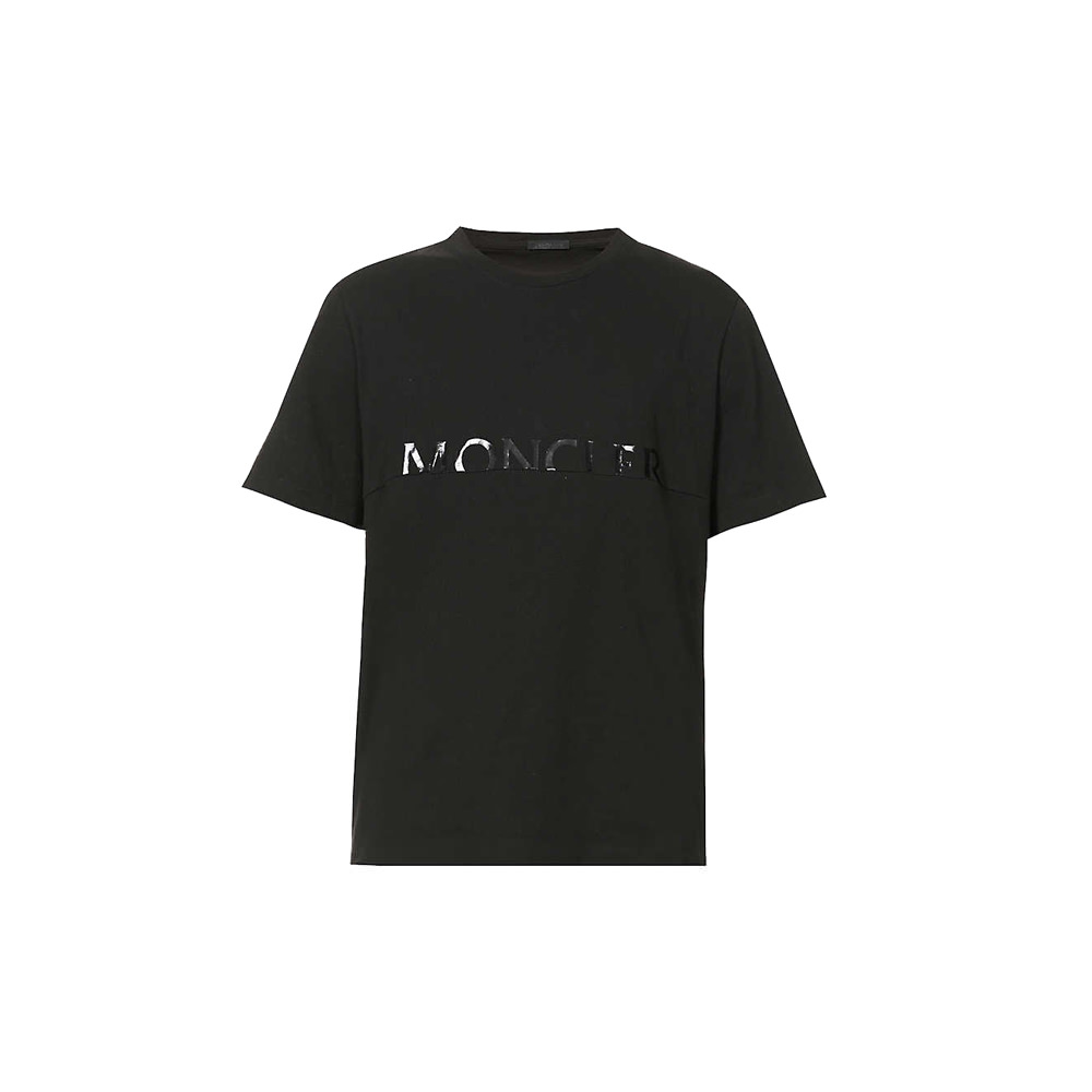 Moncler Maglia Brand-print Cotton-jersey T-shirt - OFour
