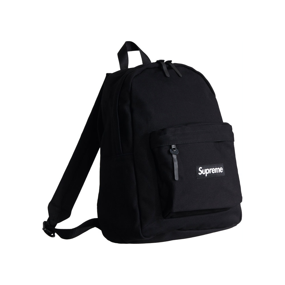 Supreme Canvas Backpack BlackSupreme Canvas Backpack Black - OFour