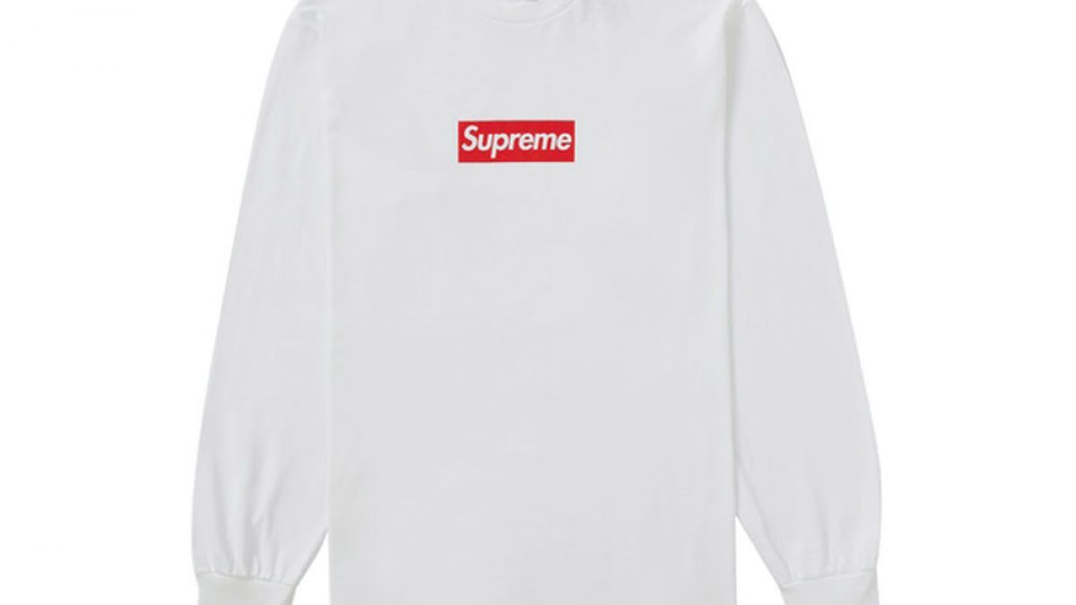 即日発送 Box Supreme Logo 送料無料 即完売品 Tee L S Tシャツ カットソー 七分 長袖 Albinofoundation Org