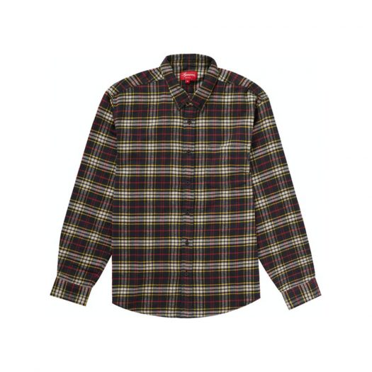Supreme Tartan Flannel Shirt (FW20) Black