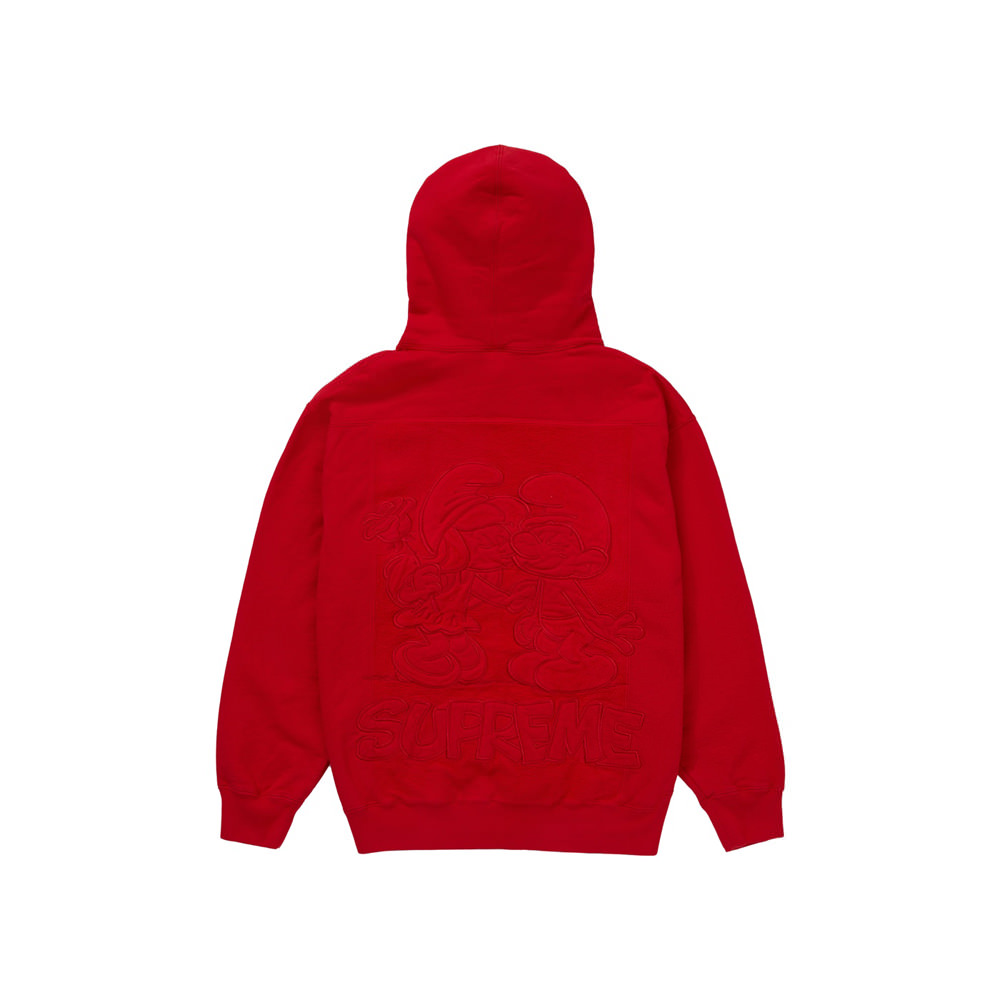 Supreme Smurfs Hooded Sweatshirt RedSupreme Smurfs Hooded