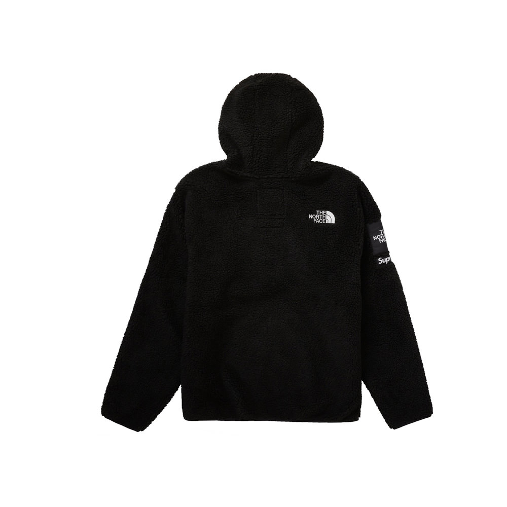 supreme the north face s logo fleece jacket black