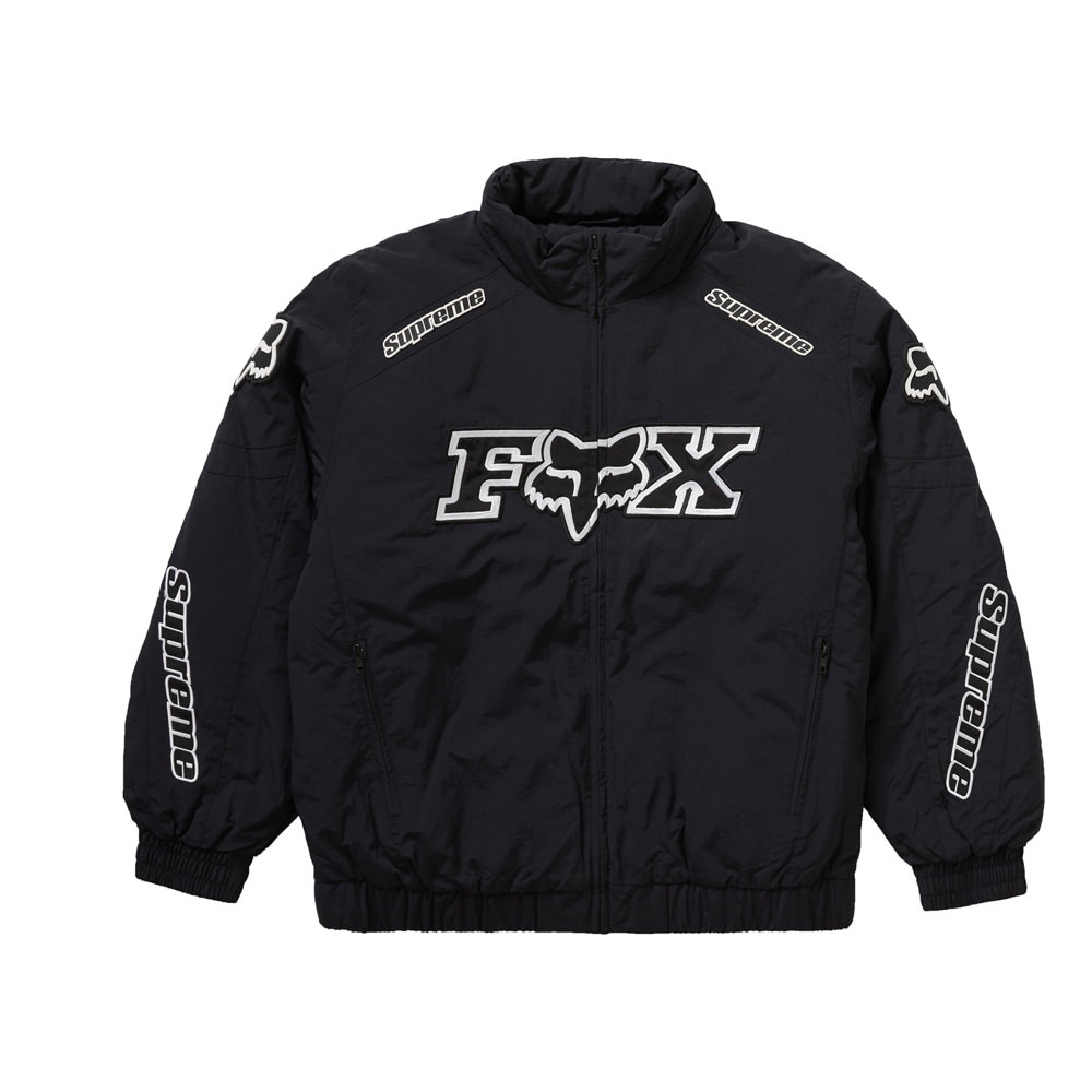 Supreme Fox Racing Puffy Jacket BlackSupreme Fox Racing Puffy