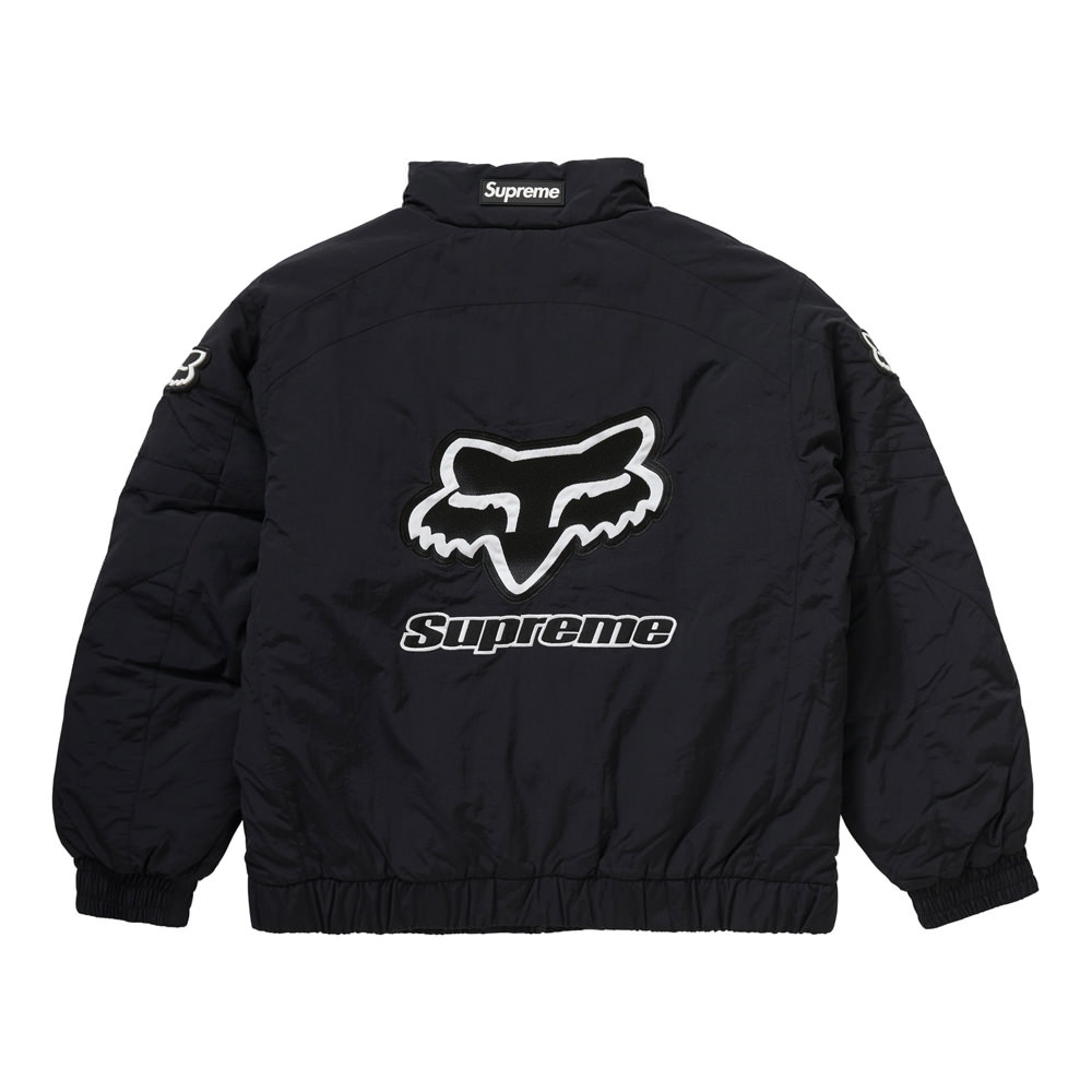 supreme fox racing puffy jacket L