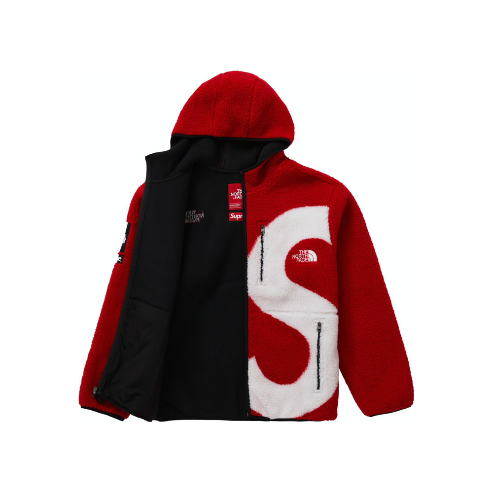 Supreme north 2025 face red jacket