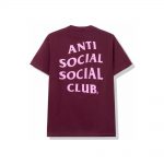 Anti Social Social Club Read Receipts Tee Maroon