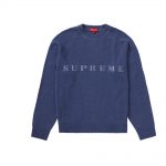 Supreme Stone Washed Sweater Navy