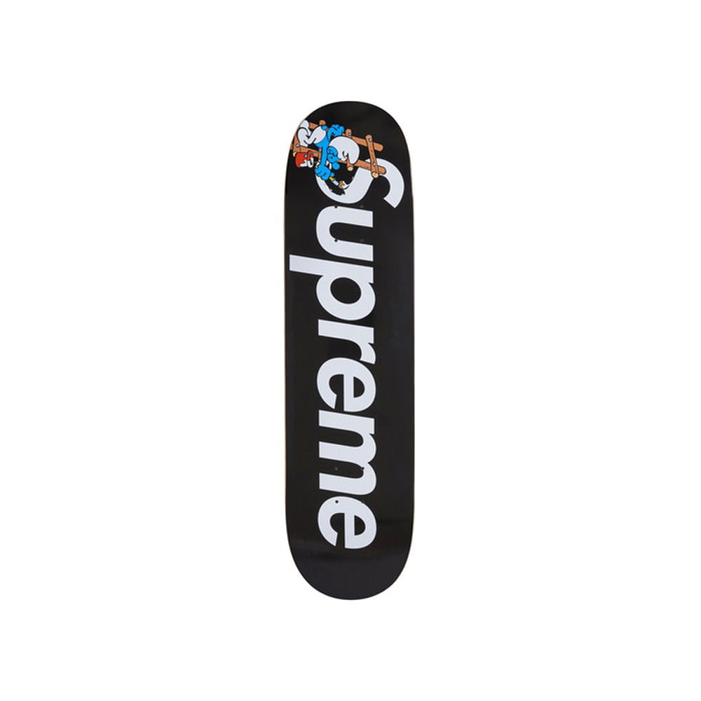 Supreme Smurfs Skateboard Black