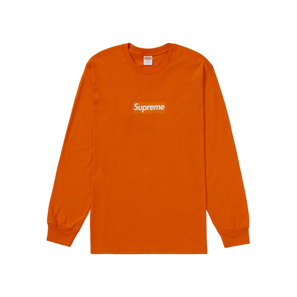 Supreme Box Logo L/S Tee OrangeSupreme Box Logo L/S Tee Orange - OFour