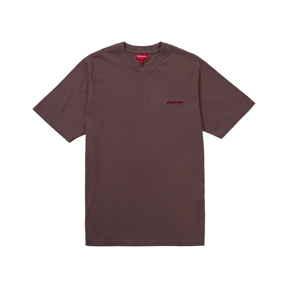 Supreme Washed S/S Tee BrownSupreme Washed S/S Tee Brown - OFour