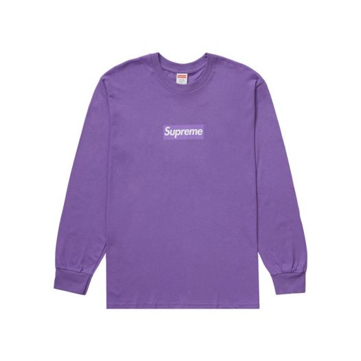 Supreme Box Logo L/S Tee Purple