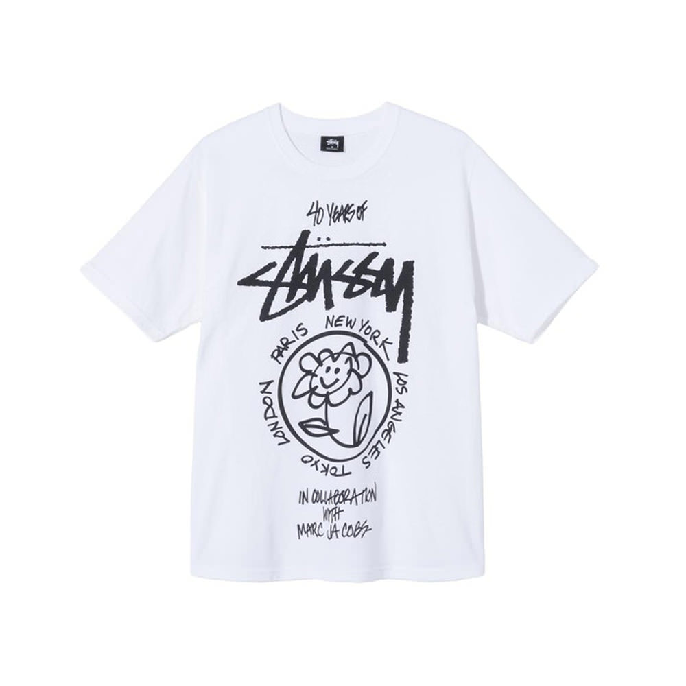 Stussy x Marc Jacobs World Tour Collection T Shirt WhiteStussy x Marc ...