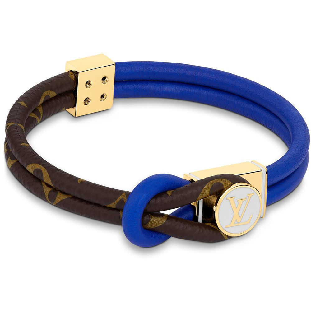 Louis Vuitton x NBA Loop It Bracelet BlueLouis Vuitton x NBA Loop