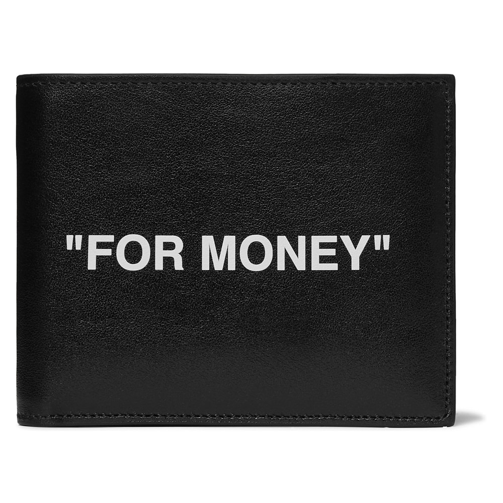 OFF-WHITE Printed Bi-Fold Wallet Black/WhiteOFF-WHITE Printed Bi-Fold ...