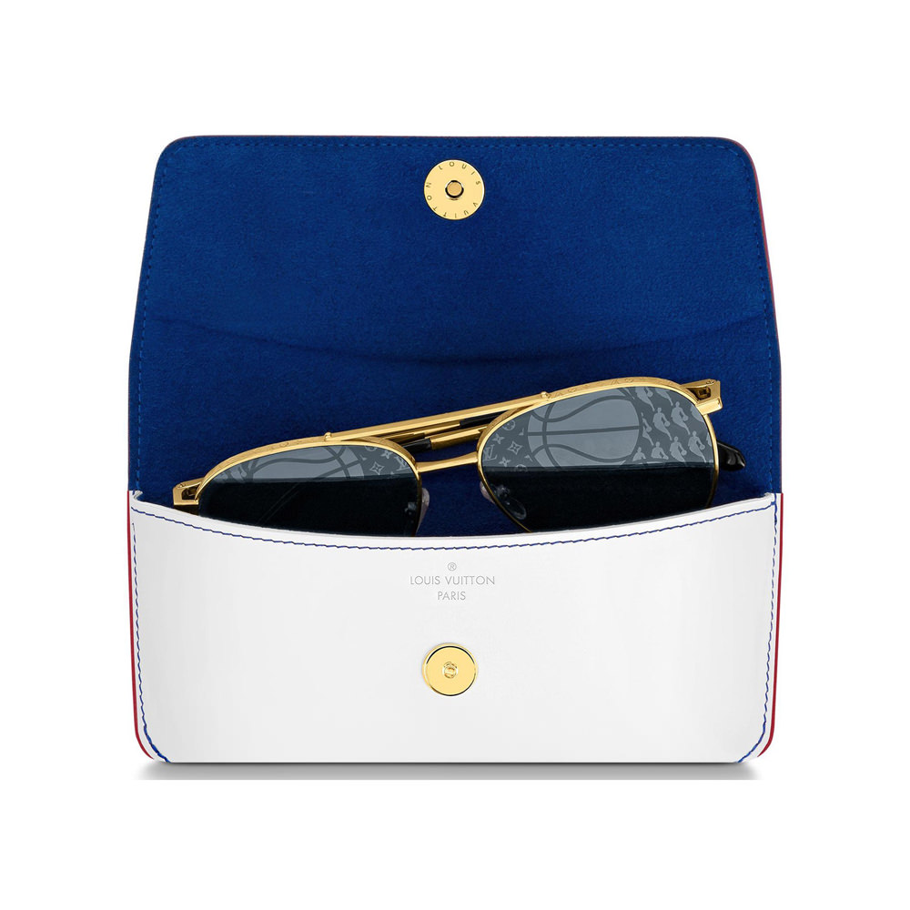 Louis Vuitton Woody Glasses Case Monogram Eclipse Canvas