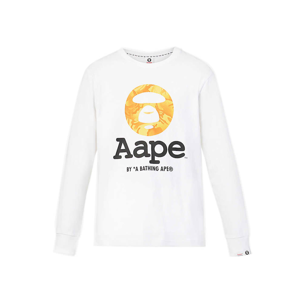 Aape Logo-print Crewneck Cotton-jersey TopAape Logo-print Crewneck ...