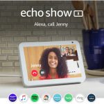 Echo Show 8 – HD smart display with Alexa – stay connected with video calling – Charcoal