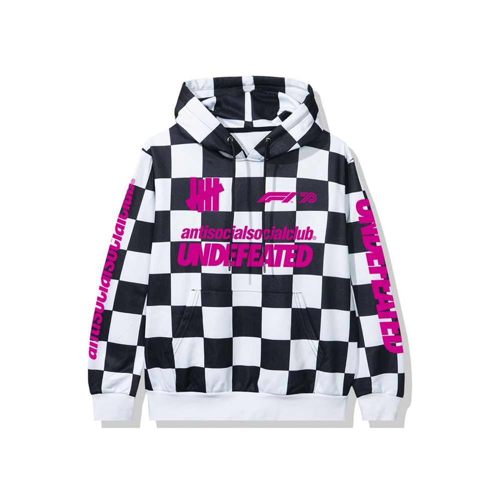 Anti Social Social Club UNDFTD X F1 Hoodie CheckeredAnti Social