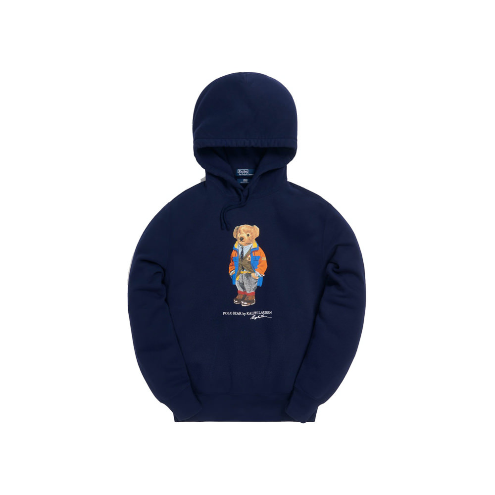 Kith x Polo Ralph Lauren Fleece Hoodie Navy Blue