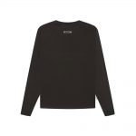 Fear Of God Essentials 3d Silicon Applique Boxy Long Sleeve T-shirt Weathered Black