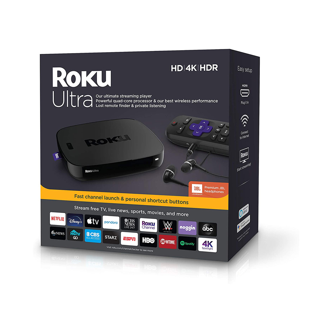 Roku Ultra Streaming Media Player 4K/HD/HDR 2019Roku Ultra Streaming ...