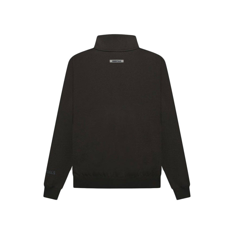 Fear Of God Essentials Half Zip Pullover Sweater Weathered BlackFear Of ...