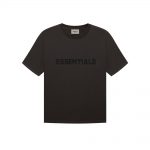 Fear Of God Essentials 3d Silicon Applique Boxy T-shirt Weathered Black