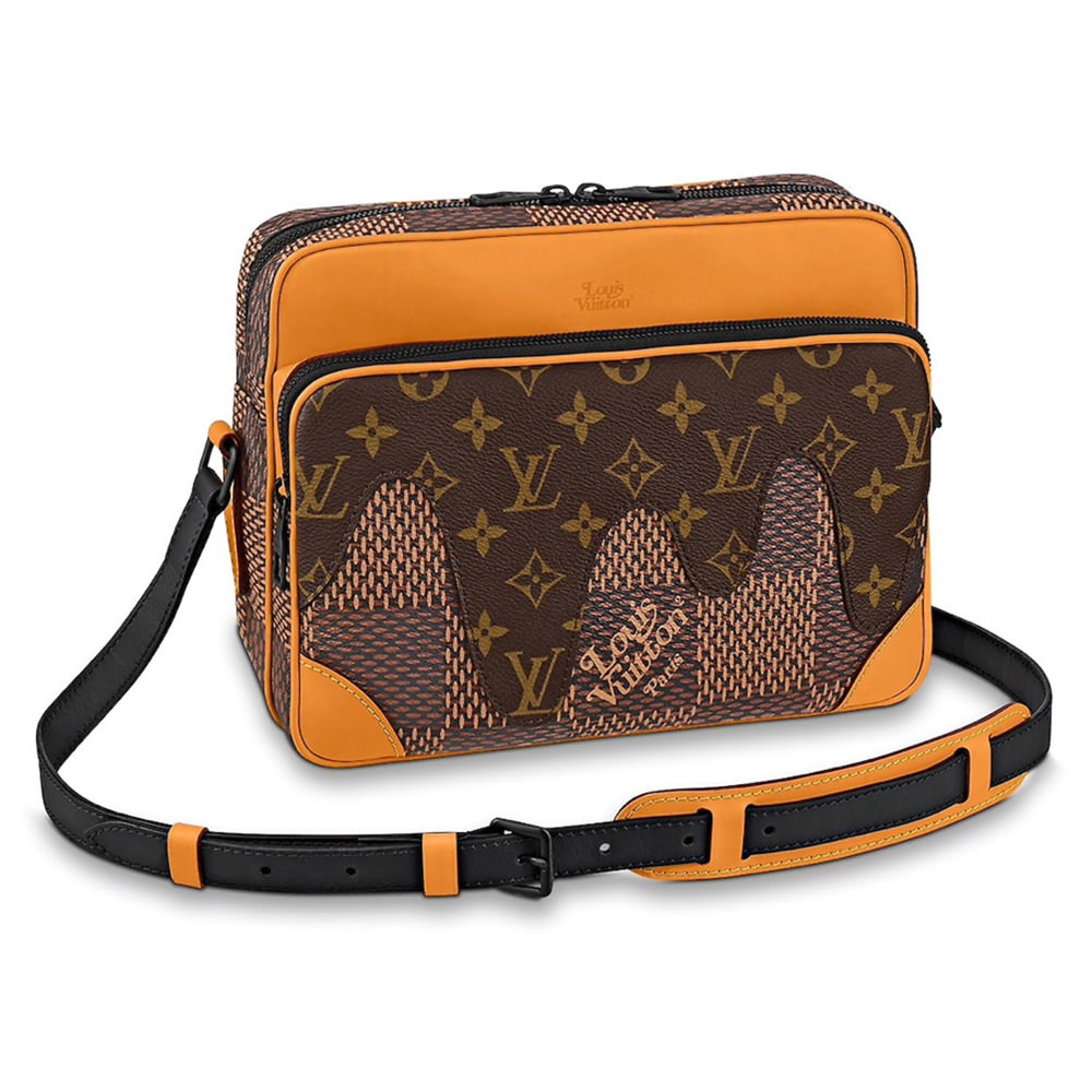 Leather weekend bag Louis Vuitton x Nigo Brown in Leather - 29921817