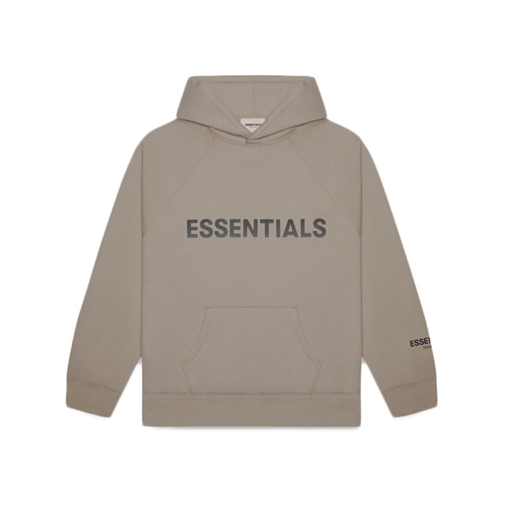 Fear Of God Essentials 3d Silicon Applique Pullover Hoodie