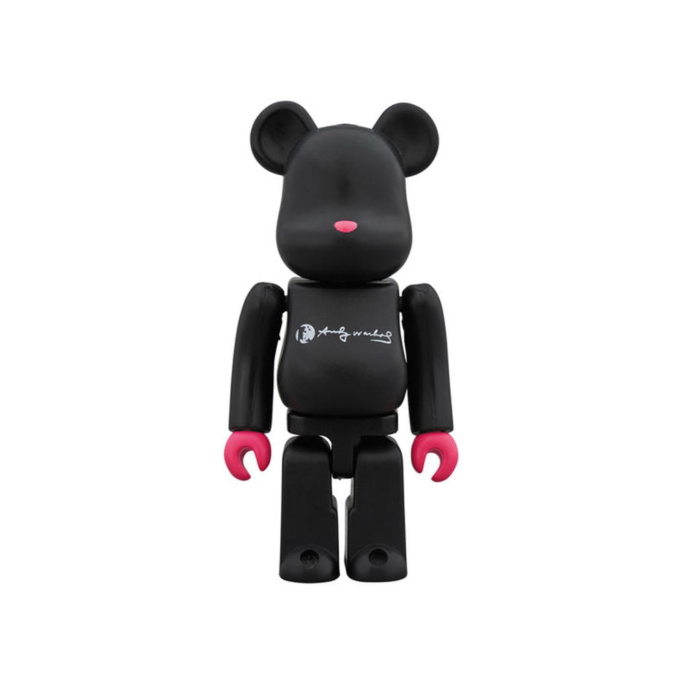 Bearbrick Andy Warhol DesignerCon 100% Black/Pink - US