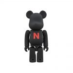 Bearbrick The Conveni (Letter N Red) 100% Black