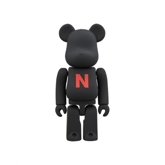 Bearbrick The Conveni (Letter N Red) 100% Black