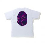 Bape Color Camo Big Ape Head Tee (Fw20) White/purple