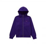 Supreme Small Box Facemask Zip Up Hooded Sweatshirt Purple