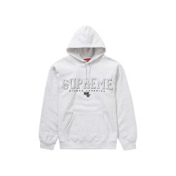 supreme gems hooded sweatshirt ice blue