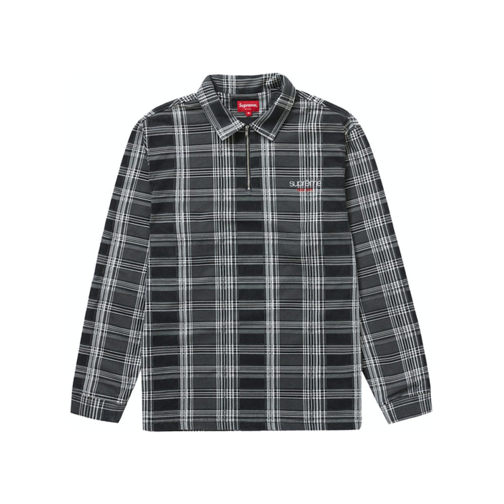 supreme plaid zip up