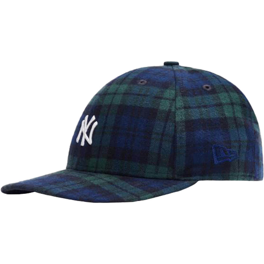 Kith x New York Yankees Plaid New Era Cap Blackwatch