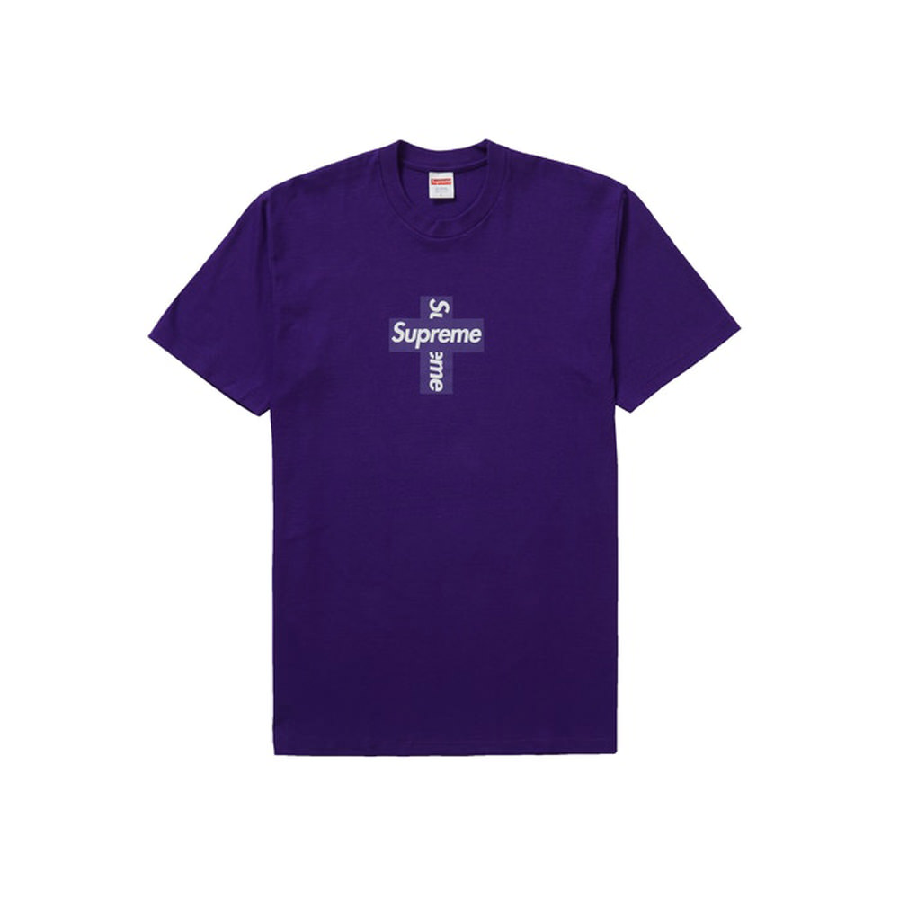 Supreme purple best sale t shirt