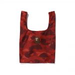 Bape Color Camo Shopping Bag M Red