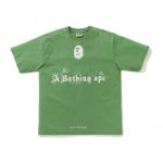 Bape Ink Print Relaxed Fit #2 Tee Green