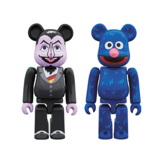 Bearbrick Count Von Count & Grover 2 Pack 100% Multi