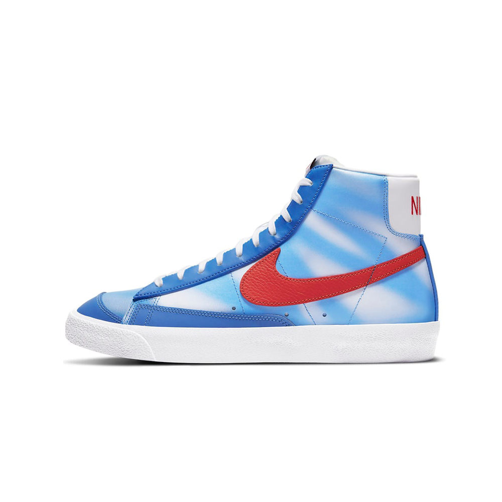 blazer mid 77 blue and red