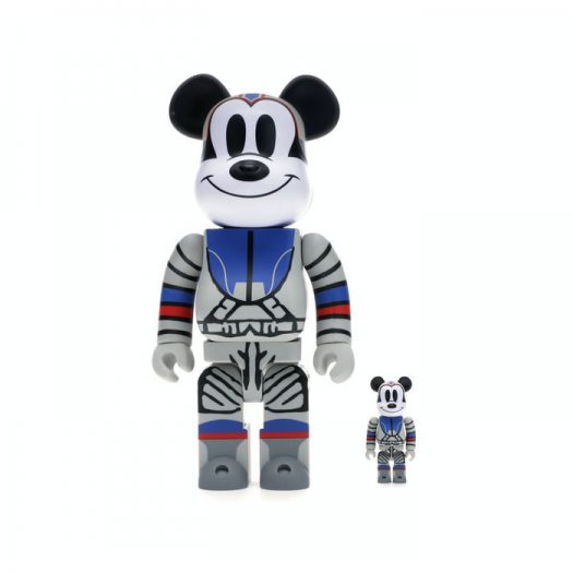 Bearbrick x Billionaire Boys Club x Mickey Mouse Astronaut 100% & 400% Set Multicolor