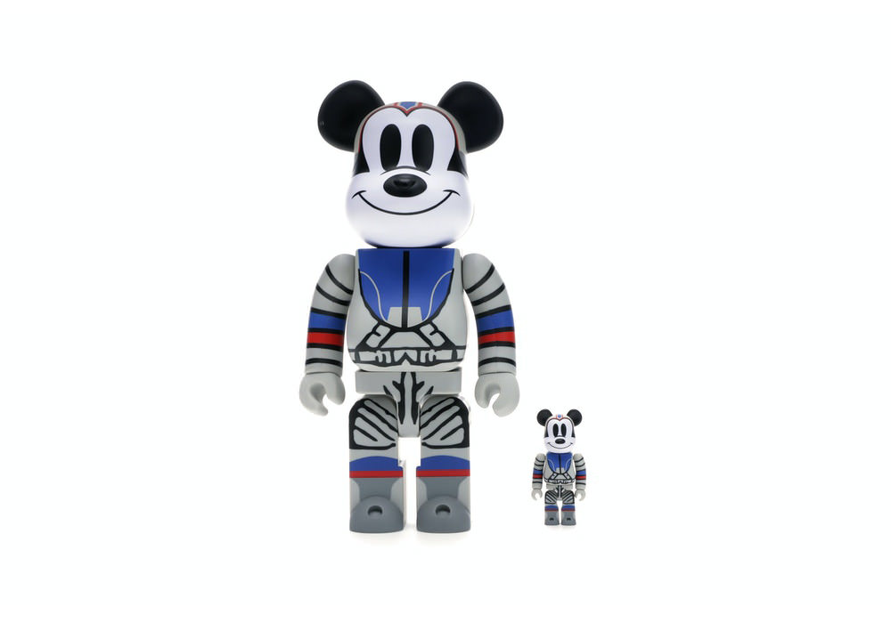 Bearbrick x Billionaire Boys Club x Mickey Mouse Astronaut 100% & 400% Set  Multicolor