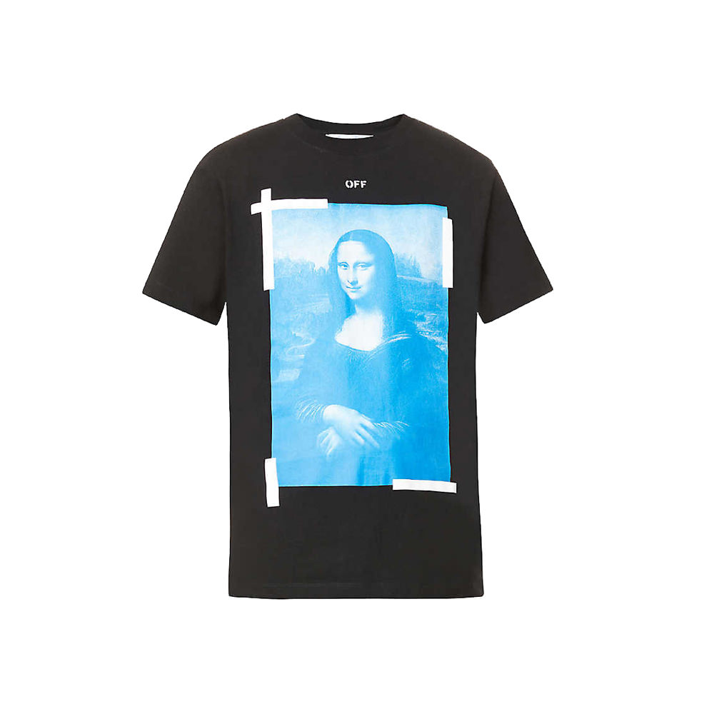 Off-white C/o Virgil Abloh Mona Lisa Graphic-print Cotton-jersey T ...