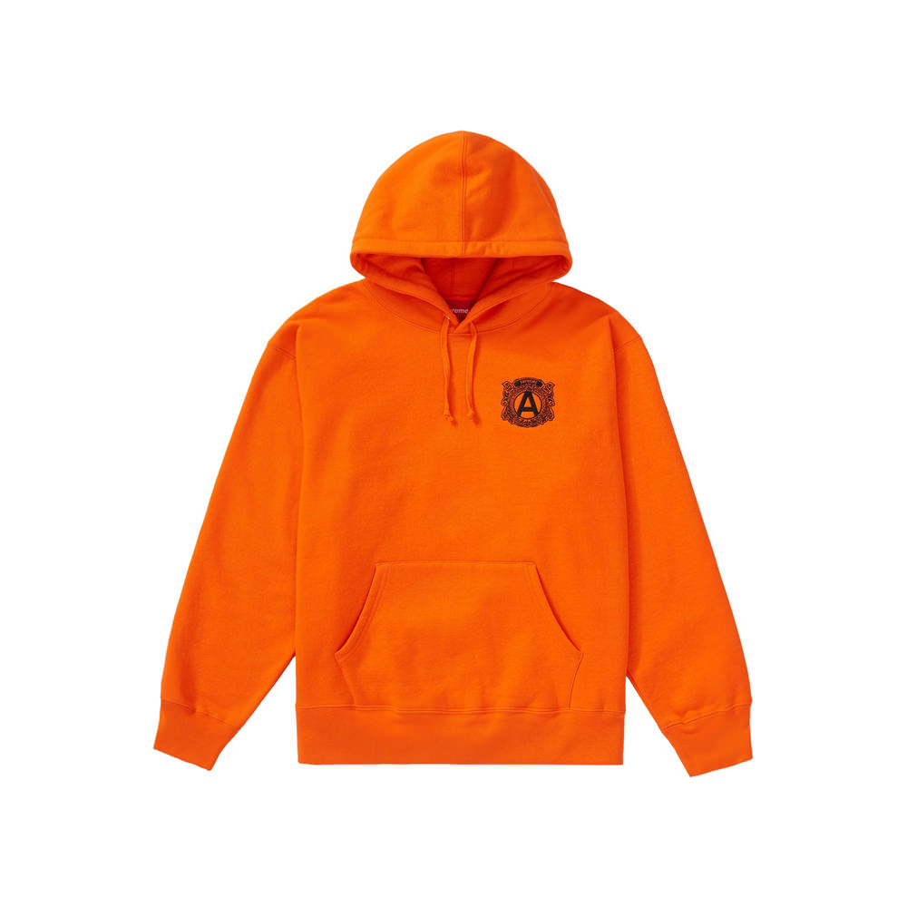 supreme sweatshirt orange