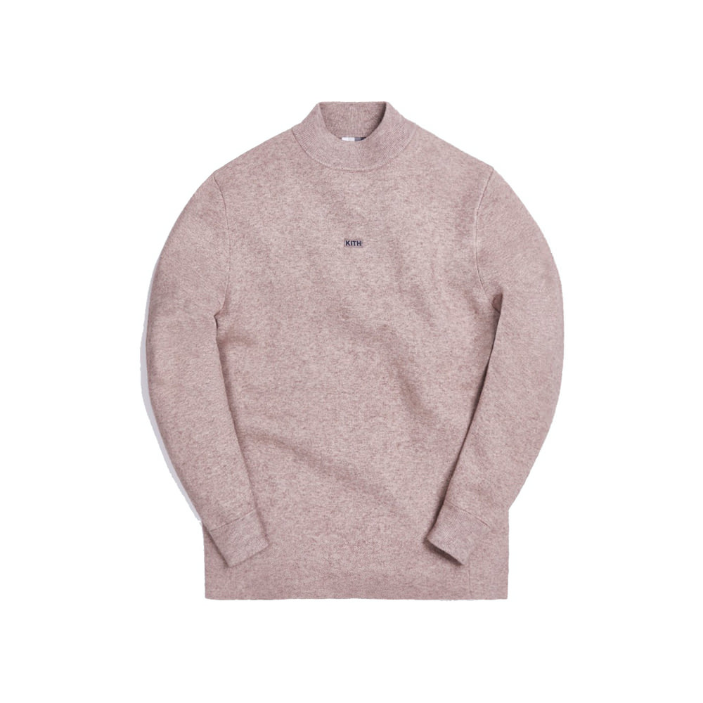 Kith L/S Mock Neck Heather OatmealKith L/S Mock Neck Heather